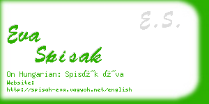 eva spisak business card